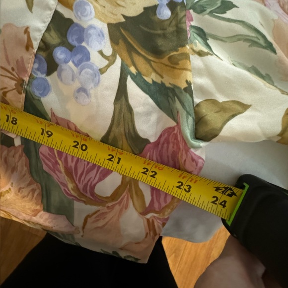 1970’s Floral Button-Up Collared Flower Neutral Blouse 18W Granny Cottagecore - Picture 11 of 12